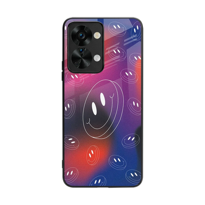 Happy Vibes back phone cover | glass case for oneplus nord 2t