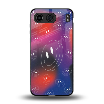 Happy Vibes back phone cover | glass case for oneplus nord 4