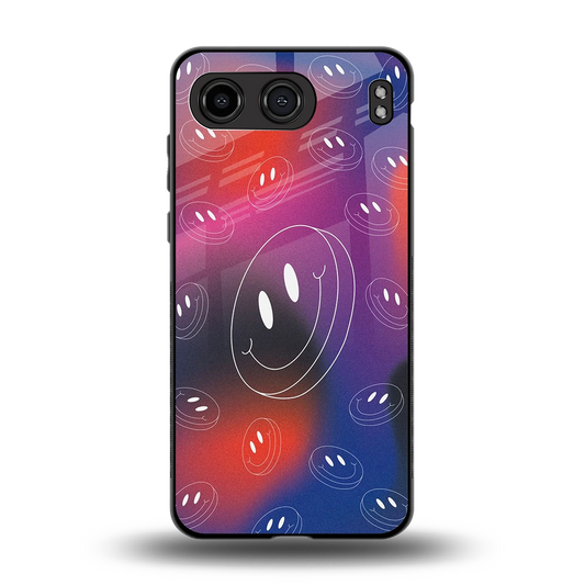 Happy Vibes back phone cover | glass case for oneplus nord 4