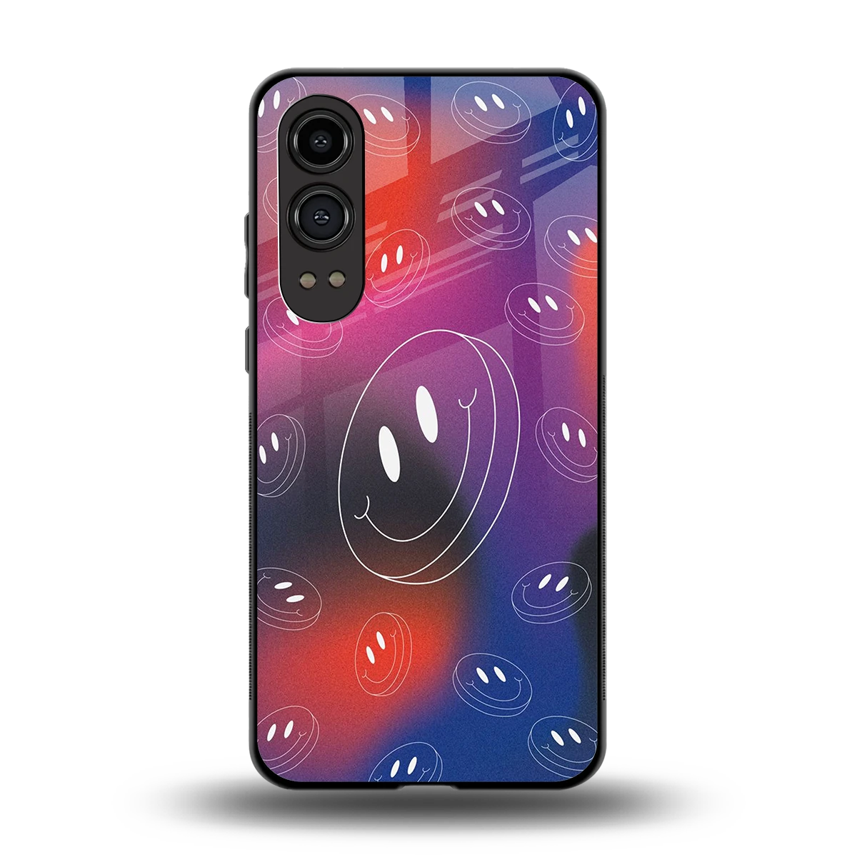 Happy Vibes back phone cover | glass case for oneplus nord ce 4 lite