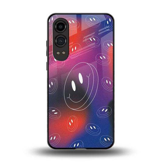 Happy Vibes back phone cover | glass case for oneplus nord ce 4 lite