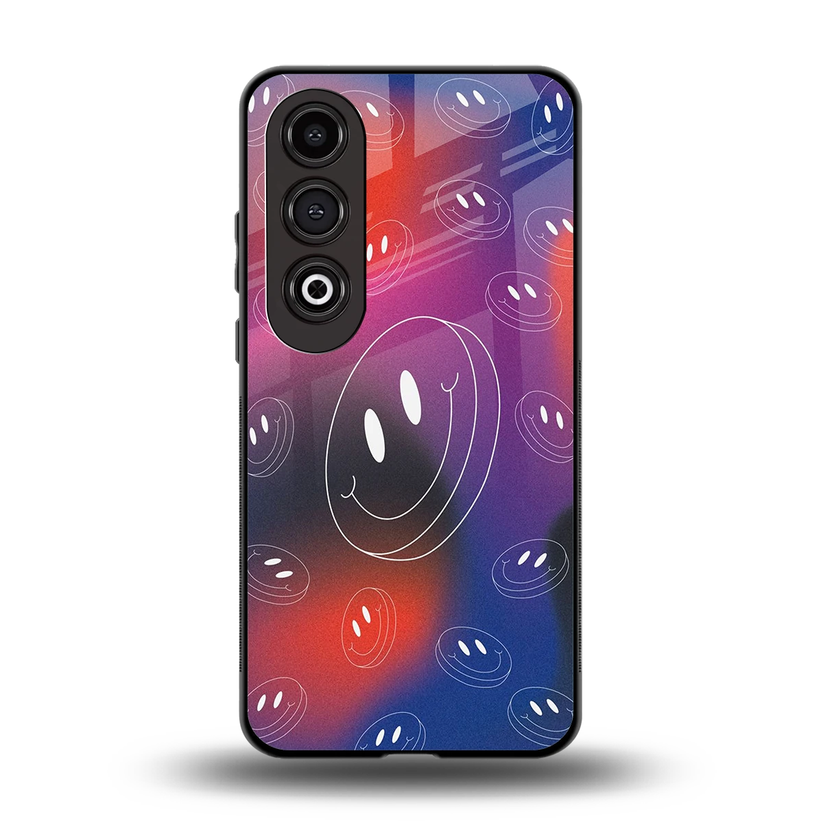 Happy Vibes back phone cover | glass case for oneplus nord ce 4