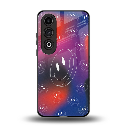 Happy Vibes back phone cover | glass case for oneplus nord ce 4