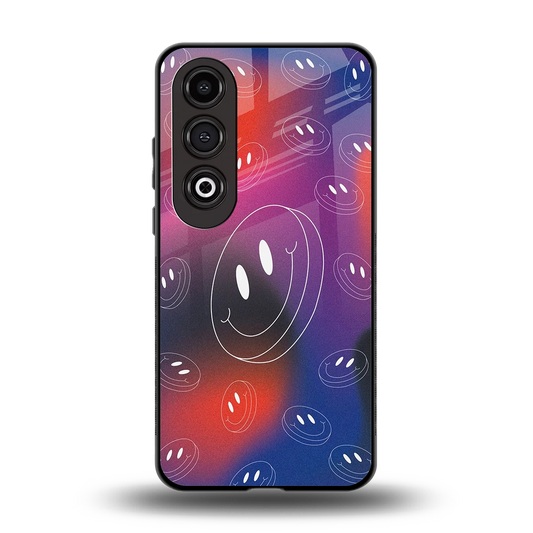 Happy Vibes back phone cover | glass case for oneplus nord ce 4