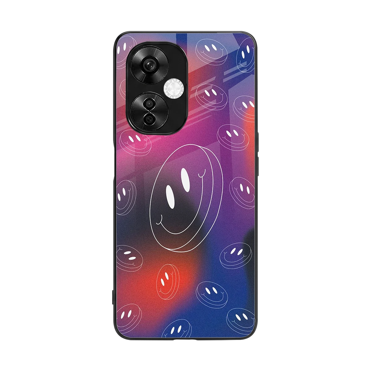 Happy Vibes back phone cover | glass case for oneplus nord ce 3 lite