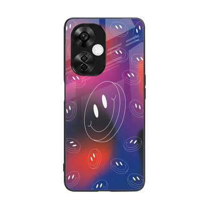 Happy Vibes back phone cover | glass case for oneplus nord ce 3 lite