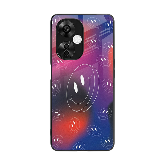 Happy Vibes back phone cover | glass case for oneplus nord ce 3 lite