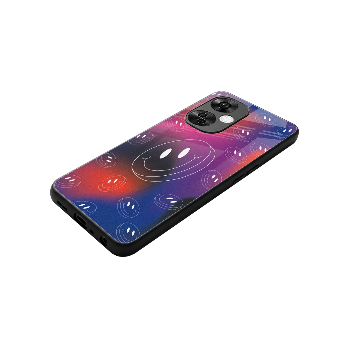 Happy Vibes stylish phone case for oneplus nord ce 3 lite | glossy glass and slim fit