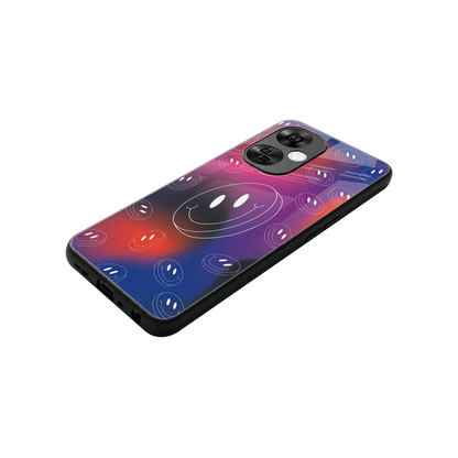 Happy Vibes stylish phone case for oneplus nord ce 3 lite | glossy glass and slim fit
