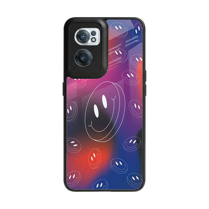 Happy Vibes back phone cover | glass case for oneplus nord ce 2