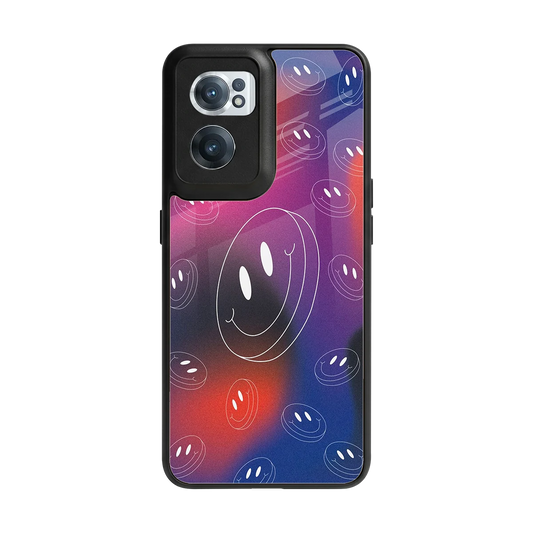 Happy Vibes back phone cover | glass case for oneplus nord ce 2