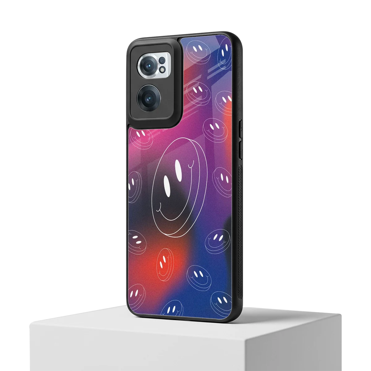 Happy Vibes oneplus nord ce 2 mobile cover | shockproof glass phone case