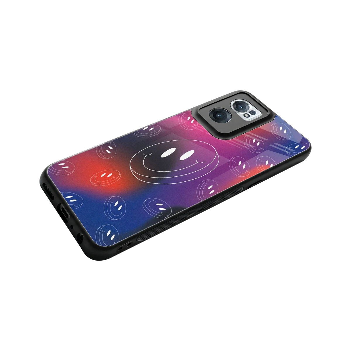 Happy Vibes stylish phone case for oneplus nord ce 2 | glossy glass and slim fit