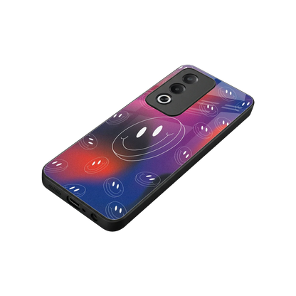 Happy Vibes stylish phone case for oppo a3 pro | glossy glass and slim fit