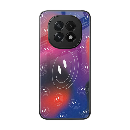Happy Vibes back phone cover | glass case for oppo f29 5g