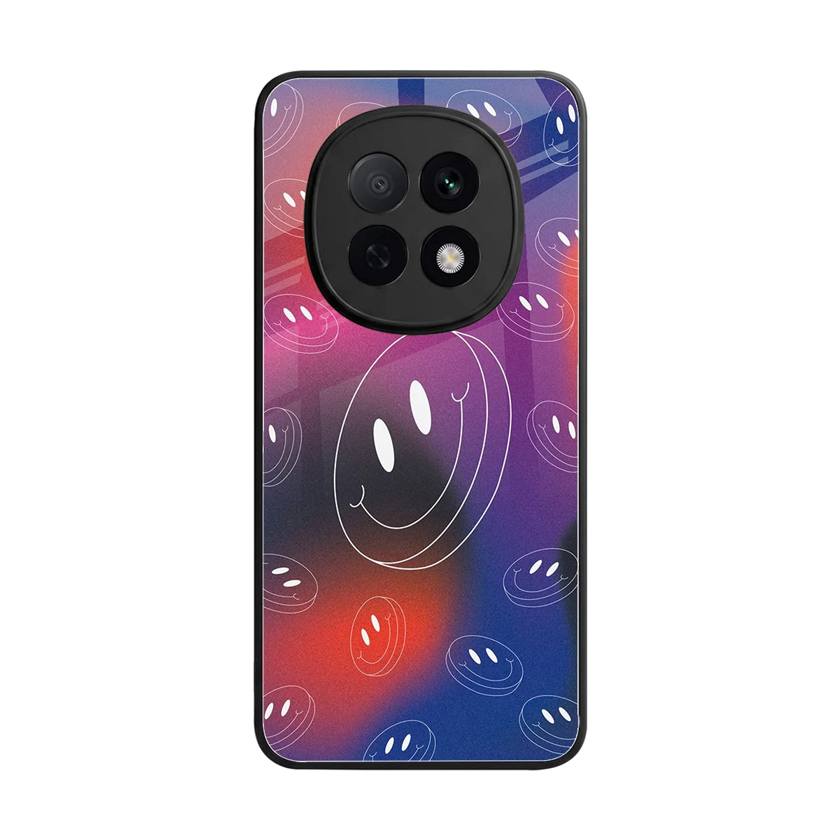 Happy Vibes back phone cover | glass case for oppo f29 pro 5g