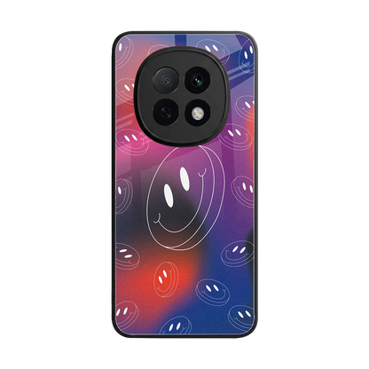 Happy Vibes back phone cover | glass case for oppo f29 pro 5g