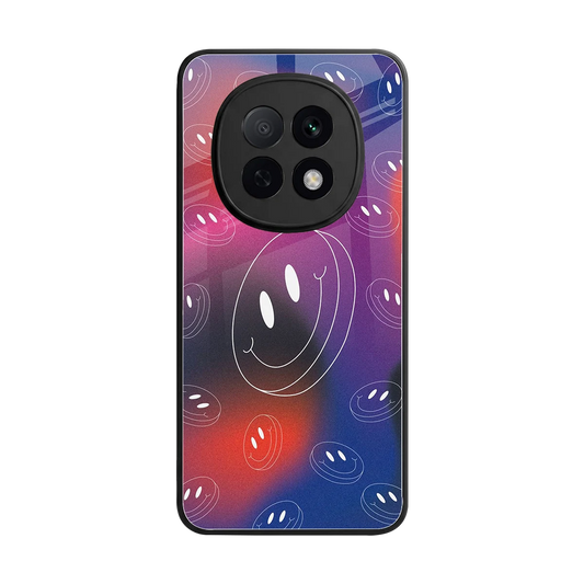 Happy Vibes back phone cover | glass case for oppo f29 pro 5g
