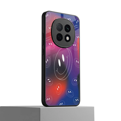 Happy Vibes oppo f29 pro 5g mobile cover | shockproof glass phone case