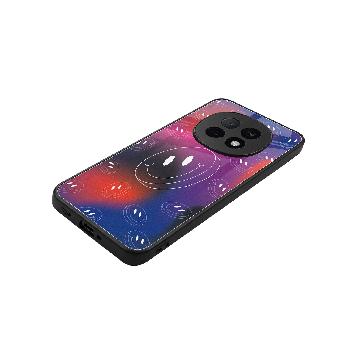 Happy Vibes stylish phone case for oppo f29 pro 5g | glossy glass and slim fit