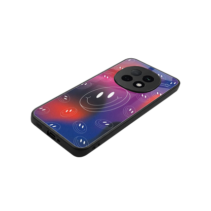 Happy Vibes stylish phone case for oppo f29 pro 5g | glossy glass and slim fit