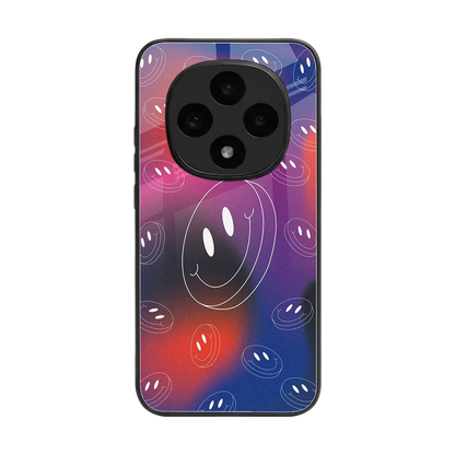 Happy Vibes back phone cover | glass case for oppo f31 pro 5g