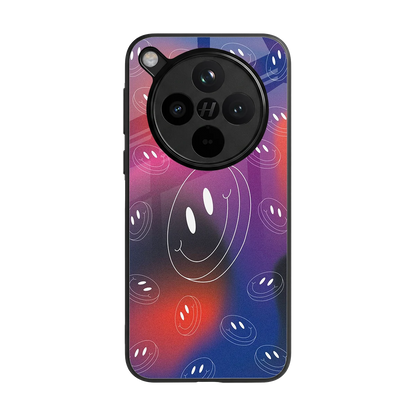 Happy Vibes back phone cover | glass case for oppo find x8