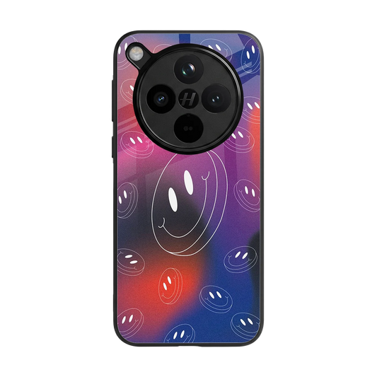 Happy Vibes back phone cover | glass case for oppo find x8