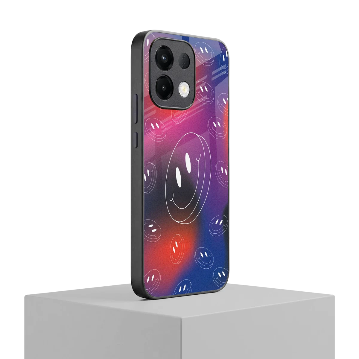 Happy Vibes oppo k13 5g mobile cover | shockproof glass phone case