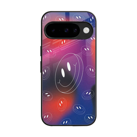 Happy Vibes back phone cover | glass case for google pixel 10