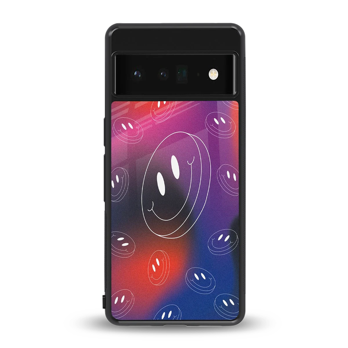 Happy Vibes back phone cover | glass case for google pixel 6 pro