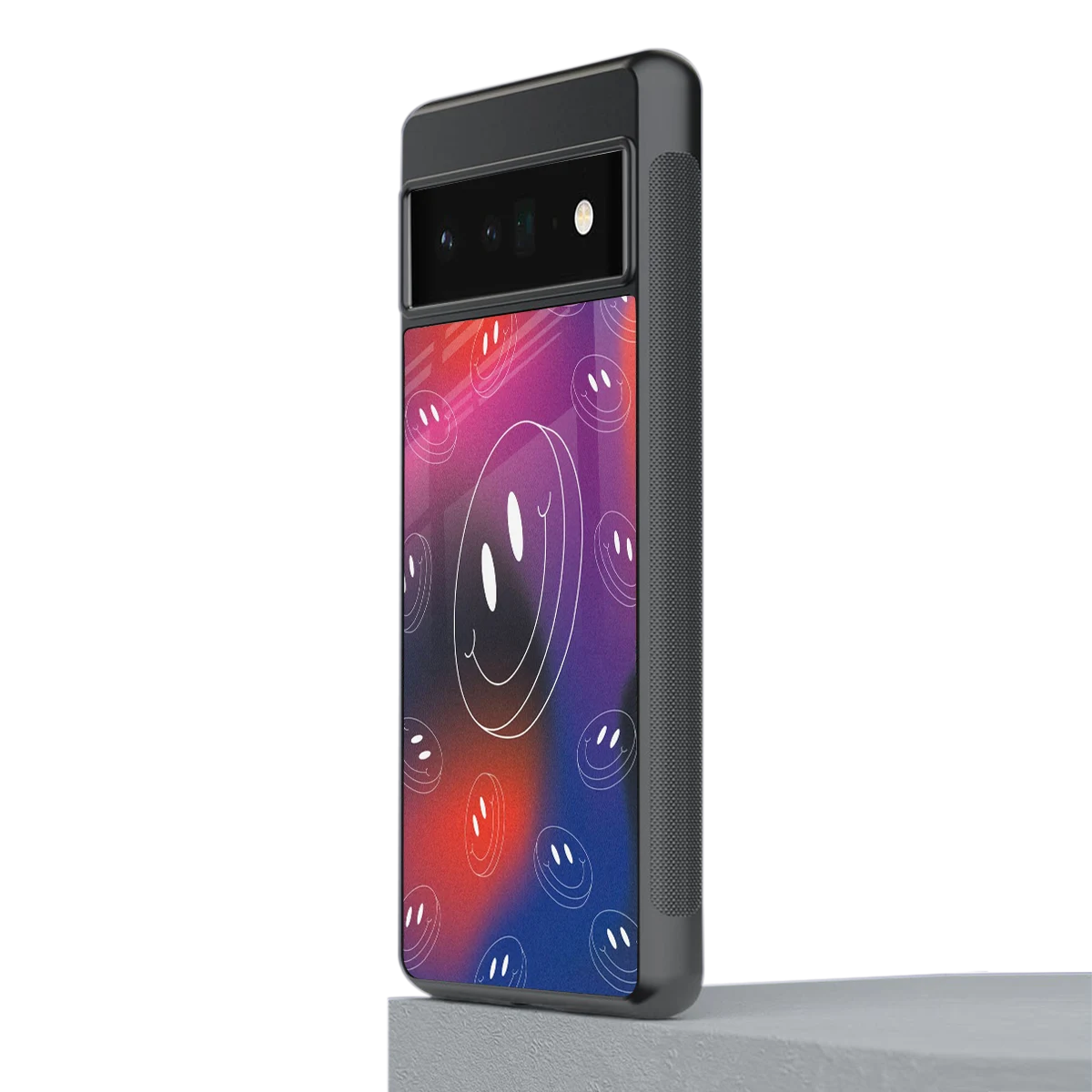 Happy Vibes stylish phone case for google pixel 6 pro | glossy glass and slim fit