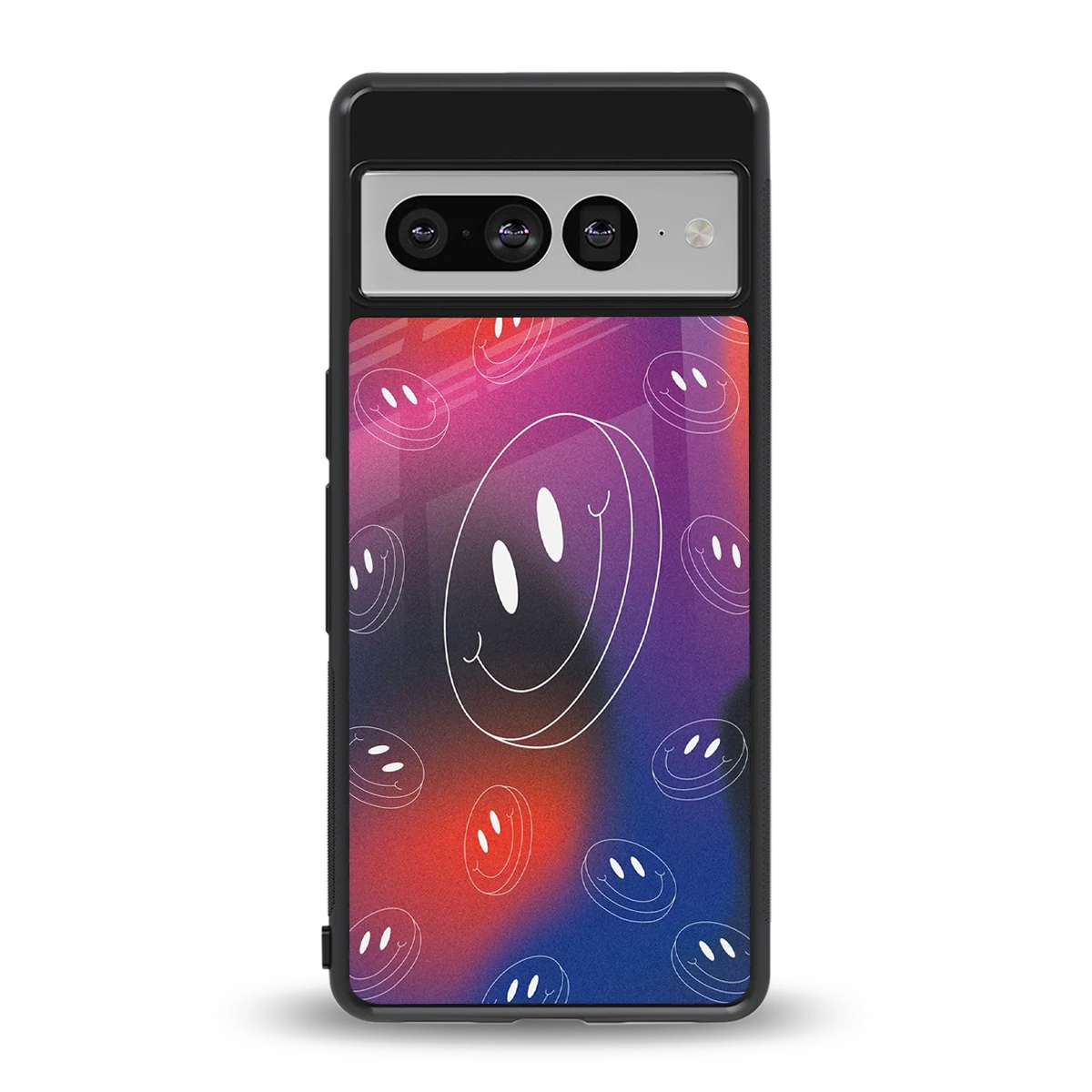 Happy Vibes back phone cover | glass case for google pixel 7 pro