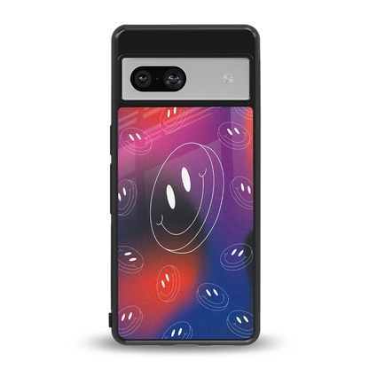 Happy Vibes back phone cover | glass case for google pixel 7