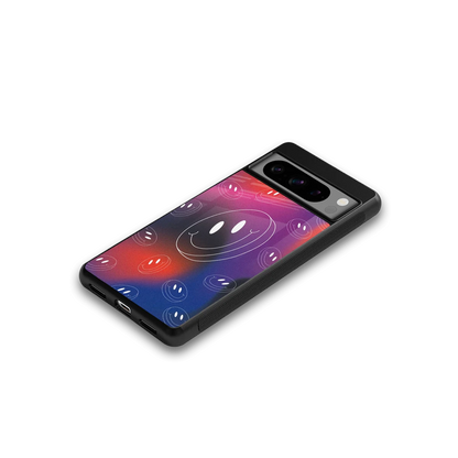 Happy Vibes google pixel 8 pro mobile cover | shockproof glass phone case