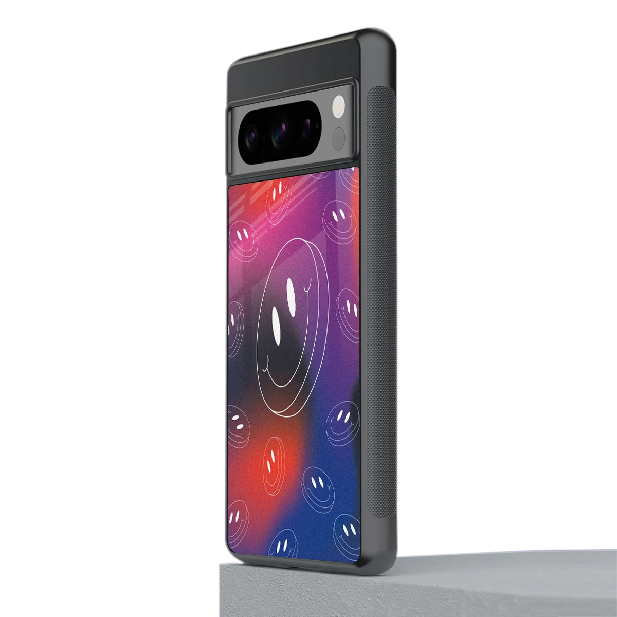 Happy Vibes stylish phone case for google pixel 8 pro | glossy glass and slim fit