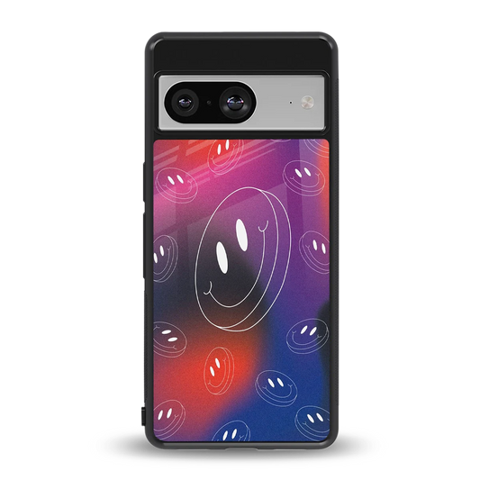 Happy Vibes back phone cover | glass case for google pixel 8