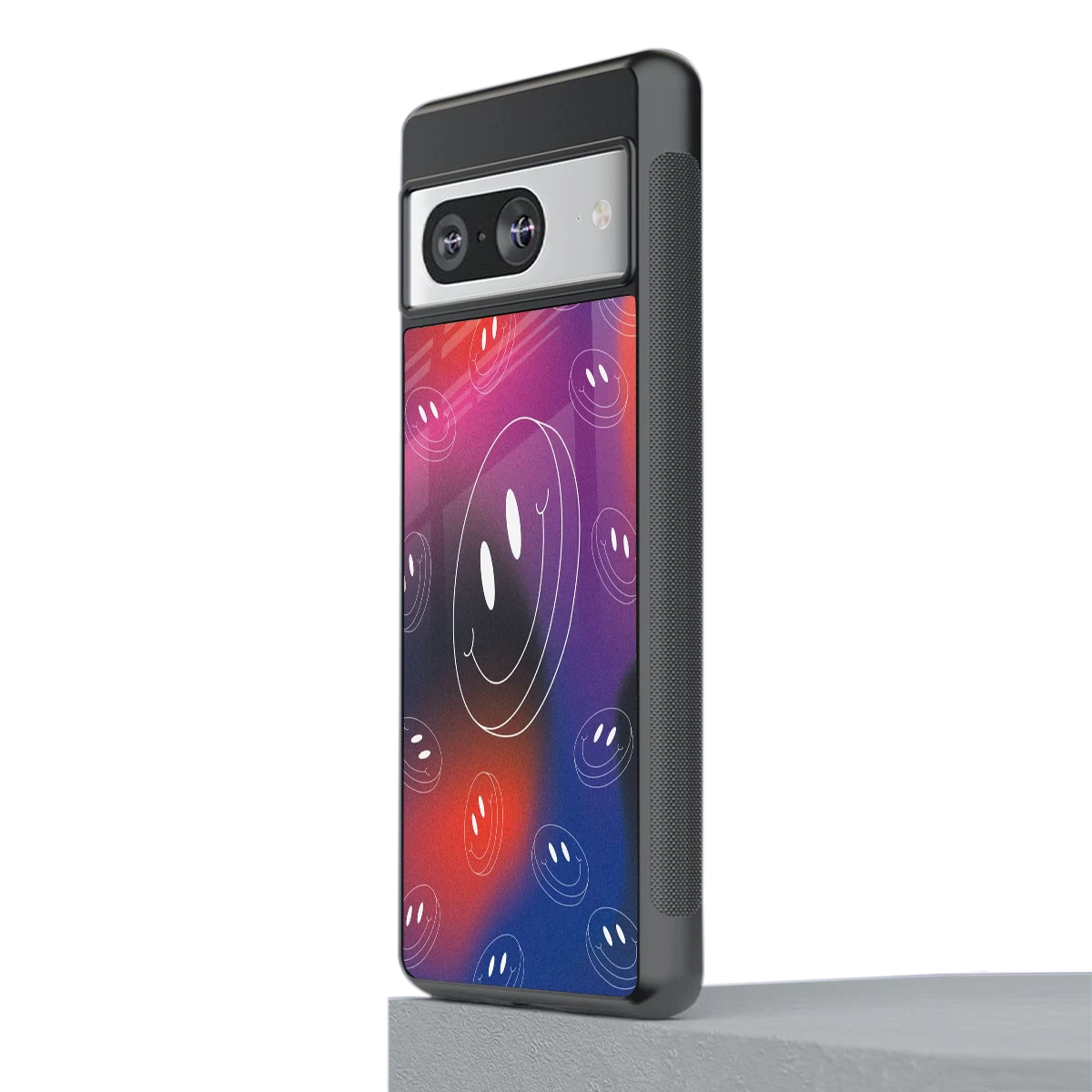 Happy Vibes stylish phone case for google pixel 8 | glossy glass and slim fit