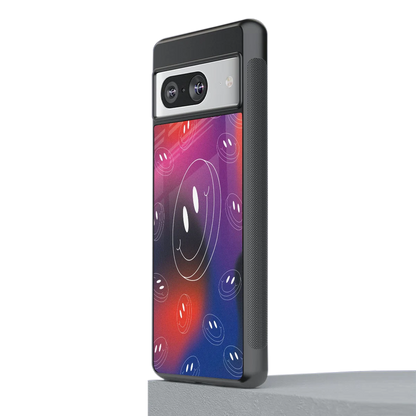 Happy Vibes stylish phone case for google pixel 8 | glossy glass and slim fit