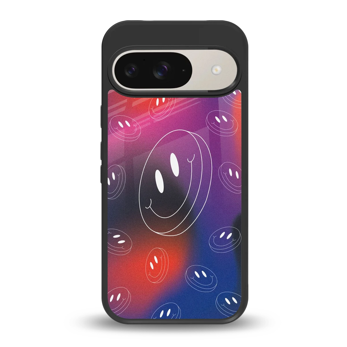 Happy Vibes back phone cover | glass case for google pixel 9