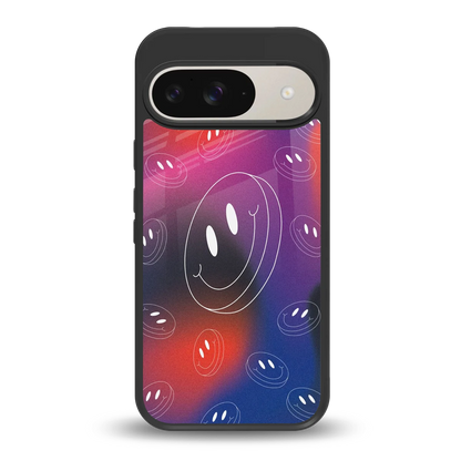 Happy Vibes back phone cover | glass case for google pixel 9