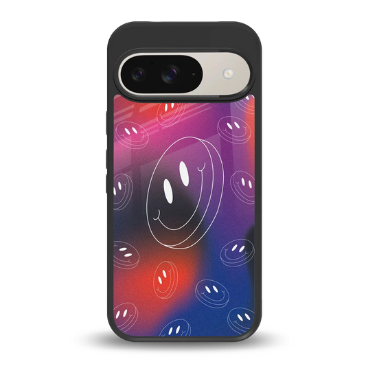 Happy Vibes back phone cover | glass case for google pixel 9