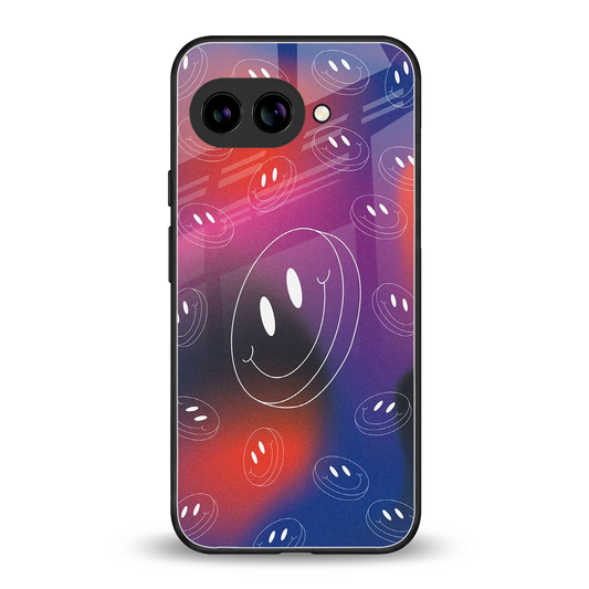 Happy Vibes back phone cover | glass case for google pixel 9a