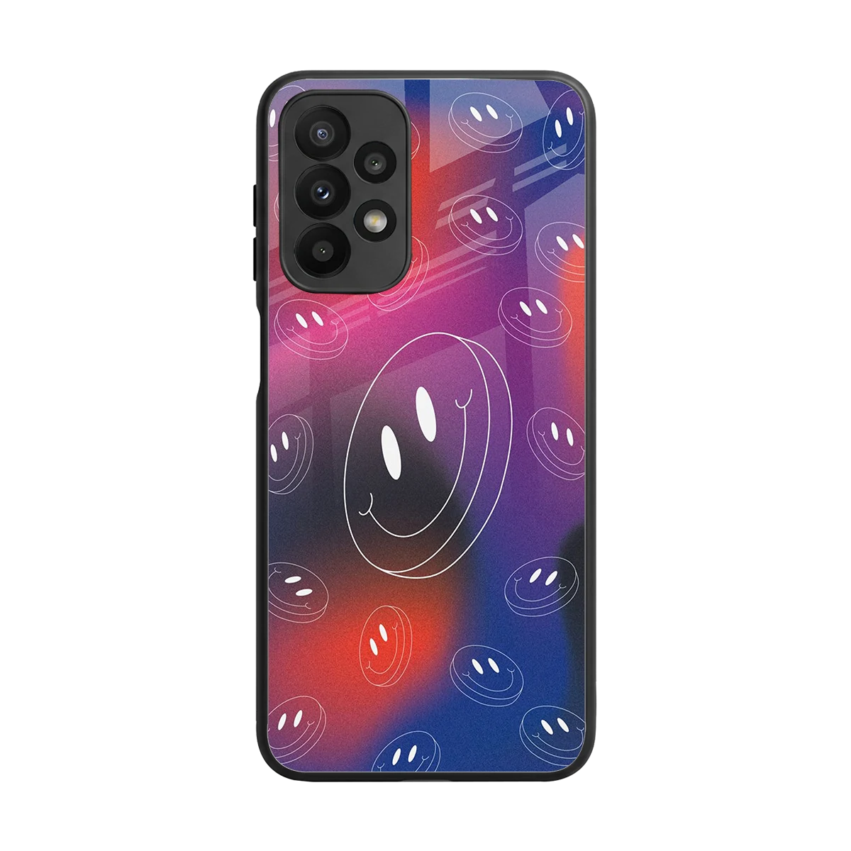 Happy Vibes back phone cover | glass case for samsung galaxy a23