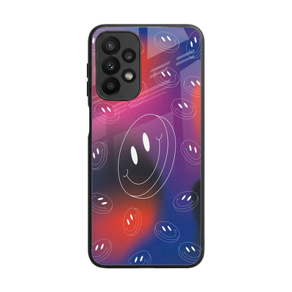 Happy Vibes back phone cover | glass case for samsung galaxy a23
