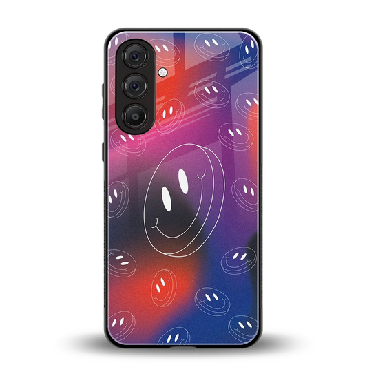 Happy Vibes back phone cover | glass case for samsung galaxy m36 5g