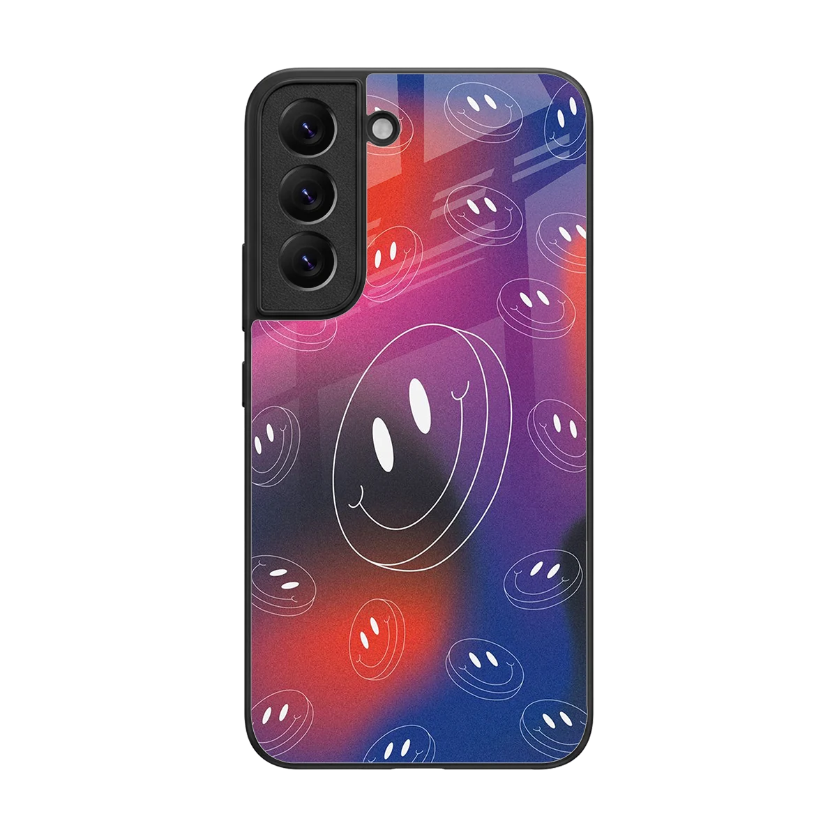 Happy Vibes back phone cover | glass case for samsung galaxy s22