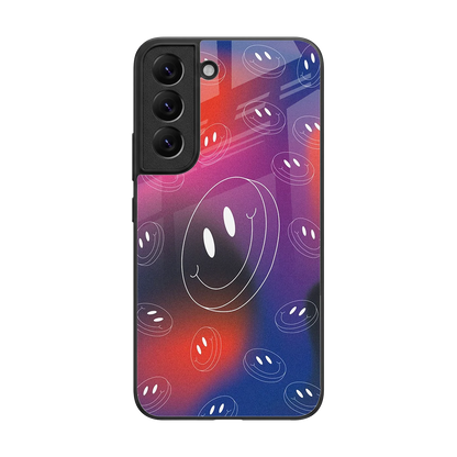 Happy Vibes back phone cover | glass case for samsung galaxy s22