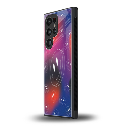 Happy Vibes samsung galaxy s23 ultra mobile cover | shockproof glass phone case