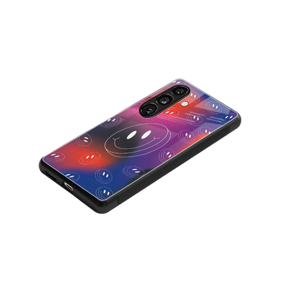 Happy Vibes stylish phone case for samsung galaxy s23 fe | glossy glass and slim fit